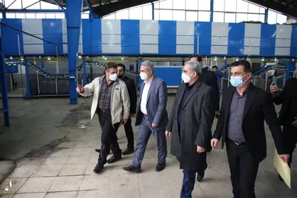 بازدید فاطمی امین از شرکت آرایشی بهداشتی لطیف گستر در شهرک صنعتی فومن