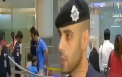غش کردن مامور کویتی از شنیدن صدای آژیر حملات ایران!
