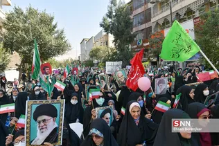 راهپیمایی بانوان فاطمی در شیراز