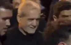 رئیس‌جمهور در جمع عزاداران اردبیل