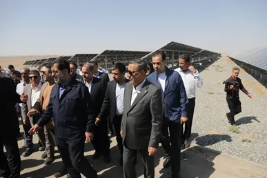 بهره‌برداری از نیروگاه‌های خورشیدی ۱۵ مگاواتی در شهرک صنعتی شکوهیه