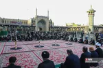 آیین تعویض پرچم حرم مطهر حضرت معصومه(س)