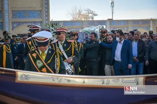 تشییع پیکر شهید پلیس افتخاری «محمود هوشمندی» در شیراز