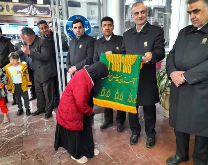 دیدار خادمان امام رضا با تولیت حرم مطهر حضرت امیرالمؤمنین + فیلم