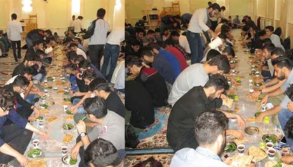 مراسم افطاری دانشجویان در دانشگاه دامغان برگزار شد