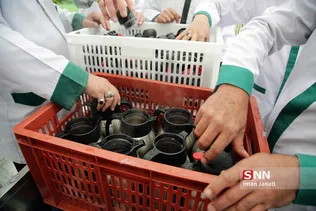 آماده سازی سفره های ضیافت افطار در حرم مطهر رضوی
