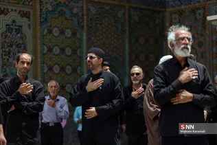 عزاداری و عرض تسلیت عاشقان امام باقر علیه السلام در حرم بانوی کرامت