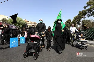 پیاده روی جاماندگان اربعین حسینی(ع) در تهران