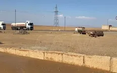 آمریکا ۹۲ کامیون حامل نفت و گندم سرقتی از سوریه را به شمال عراق فرستاد