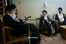 قابی دیده‌نشده از دیدار رهبر شهید انقلاب و آیت‌الله شبیری زنجانی