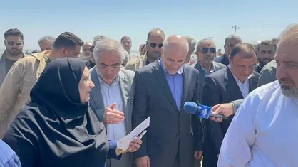 قالیباف از خلیج گرگان و جزیره آشوراده بازدید کرد