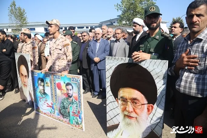 تدفین 18 ساله شهید