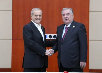 پزشکیان با رئیس&zwnj;جمهور تاجیکستان دیدار کرد