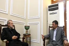 دیدار  رئیس بنیاد مستضعفان با رئیس مجلس