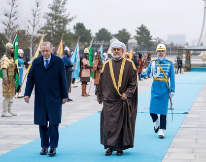 اردوغان وارد مسقط شد
