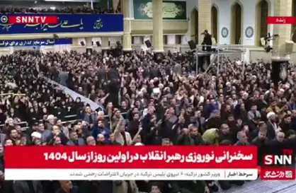 طنین شعار &laquo;ای رهبر آزاده آماده&zwnj;ایم آماده&raquo; در حسینیه امام خمینی + فیلم