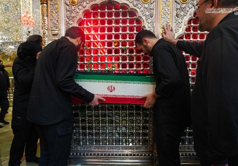 کاظمین میزبان پیکرهای مطهر اعضای خانواده رهبر شهید انقلاب