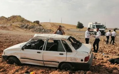تصادف مرگبار پراید با تریلى در سبزوار