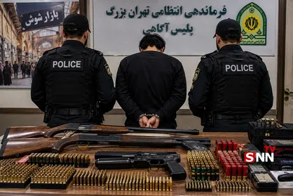 دستگیری عامل توزیع غیرقانونی سلاح و مهمات در بازار شوش/ کشف بیش از ۶۰۰ فشنگ و ۳ قبضه سلاح