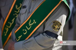 تشییع و خاکسپاری شهدای محیط بان در استان فارس