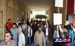 تجمع اعتراضی دانشجویان بوشهری در اعتراض به لایحه جامع انتخاباتی