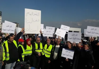 &laquo;جلیقه زردها&raquo; به لبنان رسیدند