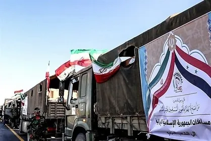 ورود کاروان کمک&zwnj;های بشردوستانه ایران به &laquo;دیرالزور&raquo; سوریه