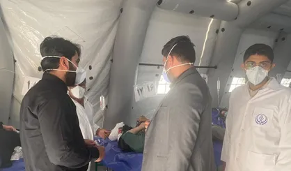 کمک رسانی دانشجویان بسیجی به بخش کرونایی بیمارستان مسلمین شیراز