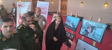 نمایشگاه عکس «از آتش و خون تا حماسه» در گرگان افتتاح شد