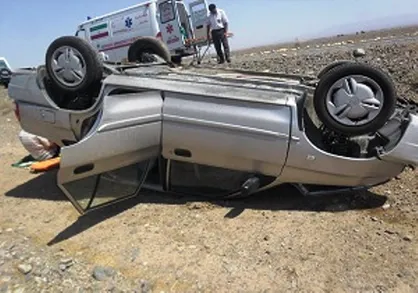 واژگونی یک دستگاه خودرو در جاده اشتهارد به سمت ماهدشت/ ۶ نفر مصدوم شدند