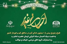 برگزاری پویش احسان غدیر با اعتبار ۱۵ میلیارد تومانی و توزیع یک میلیون غذای گرم