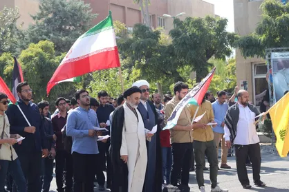برگزاری مراسم یاد بود طوفان&zwnj;الاقصی در دانشگاه علامه طباطبایی تهران +تصاویر