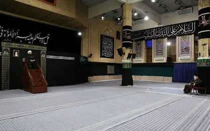 مراسم عزاداری شهادت امام رضا (ع) در حضور رهبر انقلاب