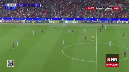 سوت پایان دیدار بارسلونا برابر فاینورد / بارسلونا 5 - 1 فاینورد