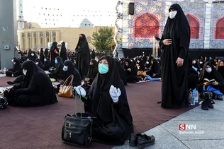 مراسم خیمه سوزان عاشورا در میدان امام حسین (ع)