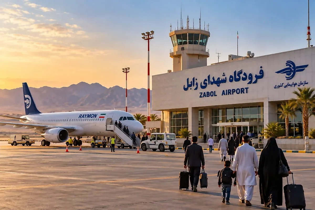 آخرین وضعیت فرودگاه‌های سیستان و بلوچستان / پروازهای فرودگاه زابل پس از چهار ماه دوباره برقرار شد + فیلم