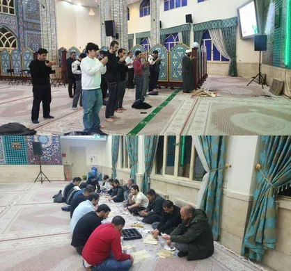 ضیافت ساده افطار در مسجد جامع خرمشهر موزه دفاع مقدس