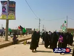 خدمت رسانی دانشجویان خواهر دانشگاه آزاد خوزستان به زائران حسینی