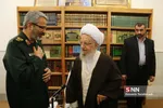  دیدار سردار غلامحسین غیب پرور با حضرت آیت الله العظمی مکارم شیرازی