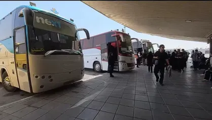 جابه&zwnj;جایی بیش از ۱۱ هزار زائر اربعین از پایانه شهید کلانتری کرج به مرزهای کشور