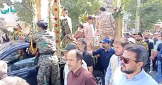 تشییع شهید اراکی در حملات تجاوزکارانه رژیم صهیونیستی