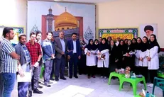 قدردانی دانشجویان بسیجی زرند از پرستاران