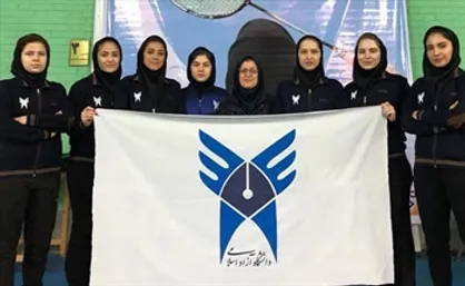 تیم بدمینتون بانوان دانشگاه آزاد اسلامی قهرمان لیگ برتر کشور شد