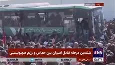 اسرای فلسطینی با استقبال پرشور مردم فلسطین وارد خان یونس شدند
