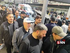 حضور محمدجواد ظریف در مراسم تشییع شهدای اقتدار