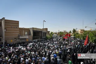 تشییع ۲ شهید حادثه تروریستی حرم شاهچراغ(ع)
پیکر مطهر شهدای حادثه تروریستی حرم شاهچراغ (ع) ساعت ۹ صبح چهارشنبه ۲۵ مرداد۱۴۰۲ از میدان شهدا تا حرم مطهر احمد بن موسی شاهچراغ (ع) شیراز تشییع شد.
