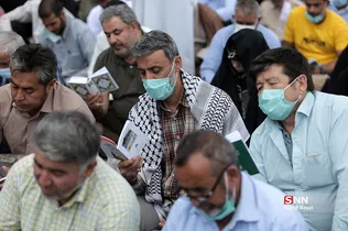 مراسم دعای عرفه در حرم مطهر رضوی