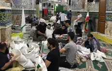 توزیع ۲۲۰۰ بسته معیشتی در اطراف تهران تا نیمه رمضان + فیلم و عکس