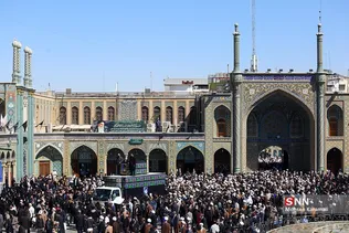  تشییع آیت‌الله علوی گرگانی در قم