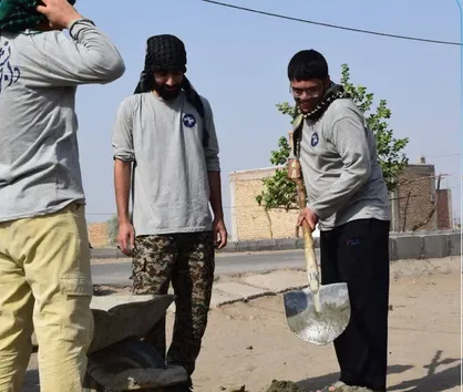 برگزاری اردوی جهادی بسیج دانشجویی دانشگاه شهید باهنر کرمان در مناطق محروم جنوب